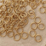 10 tk p&auml;&auml;stiku vedruga O-r&otilde;ngad &uuml;mmargused karabiinklambrid v&otilde;tmehoidjate pandla, kottide, rahakottide jaoks (Kuldne) 10pcs kuld