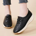 Naised Oxfordi s&uuml;gistalv Briti stiilis tudengit&uuml;druku nahast mustad kontorijalatsid 35 must