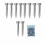 Raudtee liiprikronstein Terasest sakiline aiapostiklamber Tugeva t&ouml;&ouml;v&otilde;imega liipri vaia alus Puidu istutusmasin aiapeenra raam 10 PCS