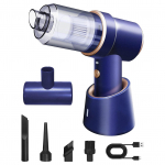 Kolm-&uuml;hes Mini tugeva imemisega tolmuimeja autole 4000 Pa v&otilde;imas harjadeta mootor juhtmevaba pihuarvuti Top Allocation sinine