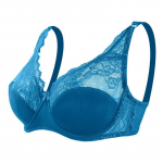 Seksikas tagasit&otilde;mmatav hingav rinnahoidja Underwire Bow Lace rinnahoidja 40/90CD j&auml;rve sinine v&auml;rv