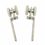 2 tk/komplekt Puidust uste ripprulliga m&ouml;&ouml;bel liugukse rihmaratta rattad kodu rippuva ratta roomiku rihmaratas du&scaron;iukse jooksikud