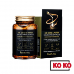 [Farm Stay] 24K Gold & Peptide Solution Prime Ampoule 250ml / Vananemisvastane ampullseerum 24K kulla ja peptiididega 250ml