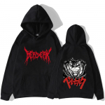 Meeste Berserk Guts Print Hoodies Anime Must Swordsman Dressipluus Harajuku Pullovers Hip Hop Topid Pikkade varrukatega Topid Naiste riided 2XL