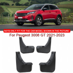 Auto stiil Peugeot 3008 GT 2021-2023 ABS-i autode porilappide pritsmekaitse porikaitsmed porilapid eesmise tagumise poritiiva auto tarvikud must