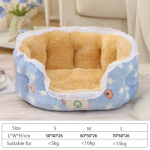 Lemmikloom Koer Kass Kassipoeg Kutsikas Rahustavad voodid Mugavad Shag Soe pehme fliisist pesa madrats S sinine