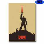 Moodne kodukaunistus Maalimine HD-tr&uuml;kised Videom&auml;nguplakatid J&otilde;upaberist Vintage plakat Seinakleebis Ruumi Baari Kohviku sisustus 30x21cm