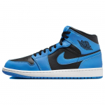 Air Jordan 1 Mid University Blue Black Meeste tossud Valge DQ8426-401 40