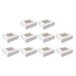 Vastupidav koogikarp, n&auml;htav aken, l&auml;bipaistev, hoidke puhtana XL valge