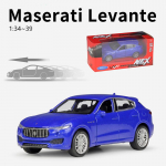 1/36 skaala Welly Maserati Levante sulamist automudel, survevalu metallist m&auml;nguasjas&otilde;idukid, automudel K&otilde;rge simulatsiooniga kollektsioon, kingitused lastele 1/36-11.9x4.7x4cm sinine