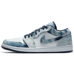Air Jordan 1 Low SE Pesitud Denim Meeste Tossud Sinine Pesitud-Sinine Valge CZ8455-100 40 gray
