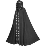 Naiste kevad-s&uuml;gismood Retro keeb &Uuml;hev&auml;rviline kapuutsiga mantel hoiab soojas Elegantne pikk keeb XXXXL must