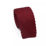 Meeste, kootud lips, Burgundia must, kootud lips, &uuml;hev&auml;rviline, 6 cm, kitsas lips, 26