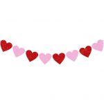 Love Heart Garland b&auml;nner S&otilde;brap&auml;eva ripats pulmapeoks L&auml;ikivast litriga paberist armastusp&auml;rg B