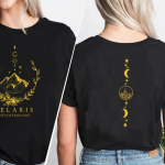 ACOTAR T-s&auml;rk naistele Velaris City of Starlighti T-s&auml;rk SJM Merch Bookish Book Lover T-s&auml;rgid Puuvillased l&uuml;hikeste varrukatega naisteriided Unisex L