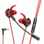 Lihtne juhtmega k&otilde;rvaklappide ergonoomiline disain koos mikrofoniga, mis takistab h&auml;ireid must