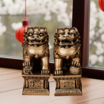 L&otilde;vikuju Hiina Feng Shui Decor Loomamudelite kollektsioon Rikkus, &Otilde;nne skulptuur kuld