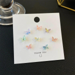 Lihtsad v&auml;rvilised Fairy Stereo Butterfly Stud k&otilde;rvar&otilde;ngad naistele Mini armsad h&uuml;poallergeensed liblikad k&otilde;rvar&otilde;ngad Party Jewerly A954