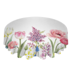 Tulbi lilletaimed kevadisel &uuml;marlaualina festivalil s&ouml;&ouml;gilaua veekindel laudlina lauakate pulmapeo kaunistamiseks 4pcs 33x48 Table mat
