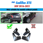 4pcs/set car Front Rear Splash Guard Mud Flaps for Cadillac XT5 2016 2017 2018  mudgaurds fender mudlflap 2016-2021 black