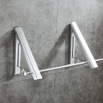 Alumiiniumisulamist kokkupandav seinariiete riidepuu h&otilde;be