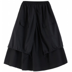 XITAO Irregular Patchwork Black Skirt Casual Fashion Loose Women DMJ3717 One Size must