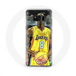 Coque pour Samsung Galaxy S8 plus Kobe Bryant Dunk lakers 8 NBA Noir