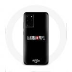 &Uuml;mbris Samsung Galaxy S11 Plus La casa de papel logoga must taust