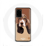 &Uuml;mbris Samsung Galaxy S11 Plus Basset Hound Dog Face jaoks