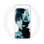 &Uuml;mbris Samsung Galaxy A8 Plus Tokyo Ghoul Half Face jaoks