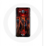 &Uuml;mbris Samsung Galaxy J3 2016 Stranger Things plakatimeeskondade f&auml;nnikunsti 4. hooaja jaoks