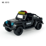 X015 must autodžiip Black Panther SWAT pikapi ehitusplokid lastele