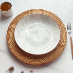 Rotangist laadija taldrik, puuviljavaagna sahvri korraldaja pidulike &otilde;htus&ouml;&ouml;kide jaoks, peo serveerimine