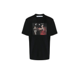 Off-White Caravaggio L&uuml;hikeste Varrukatega &Uuml;les&auml;rgi Must/Punane Meeste Topid OMAA038R21JER0031025 XS