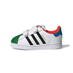 LEGO x adidas Superstar CF I Valge Kollane Roheline Beebi tossud Pilvevalge P&otilde;himust Must Varustus-Kollane H03970 23&frac12; white