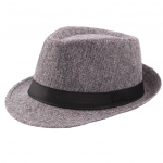 Jazz Hat Meeste hingav linane silindrim&uuml;ts CurlyStraw Hat One Size