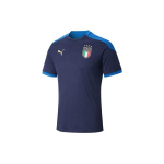 Puma Figc Itaalia Rahvuskoondise M&auml;ngu Treening L&uuml;hikeste Varrukatega Jalgpallis&auml;rk 20-21 Hooaeg Mehed Topid Sinine 757219-04 S