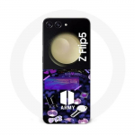 Coque Samsung Galaxy Z Flip5 BTS army logo Bangtan Subs
