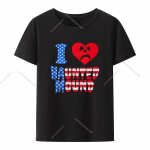 Naljakas stiilis s&uuml;damekujuline sematary I Love Haunted Mound Unisex T-s&auml;rk Populaarne trend l&uuml;hikeste varrukatega T-s&auml;rk O-kaelusega loomingulised naiste s&auml;rgid 4XL