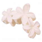 Naiste plastist juuksek&uuml;&uuml;nis lillekujuline kristalliseerunud v&auml;rviline juukseklamber libisemisvastase disainiga Tugeva haardega Juukse k&uuml;&uuml;nis seljapea juukseklambriga peakatted beež