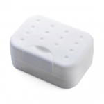 Reisiseebikarbiga suletud seebikarp Travel veekindel tihend kaasaskantava seebikarbiga koos k&auml;sna seebikarbiga 11*8*5CM valge