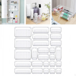 25x Drawer Organizers Set Storage Box Stackable Pet Easy to Clean Combination