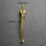 1 tk Creative Solid Brass Thinker Shape, pikk k&auml;epide, riidekapi k&ouml;&ouml;gi kummutikapi ukse sahtli k&auml;epidemed ja t&otilde;mbed, m&ouml;&ouml;bliriistvara 1 Piece