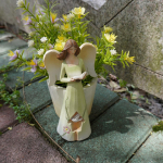 Ingli kuju Aed Lillepott Unikaalsed loomingulised tegelased Kingitused Skulptuur Dekoratiivne