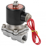 AC 220V G1/2 roostevaba teras 304, normaalselt suletud elektriline solenoidklapp, 2 asend, 2-suunaline
