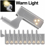 2/20 tk LED sisemine hingelamp universaalne kapi andur valgustid kapp kapp garderoob induktsioon &ouml;&ouml;valgustid k&ouml;&ouml;gi magamistuppa 2pcs