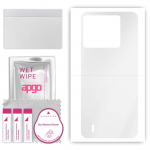 apgo Ultra Clear Protective Skin Sticker for the back compatible with Tecno Pop 6, Wrap Film, Hydrogel Film, Flexible, Soft TPU with positioning layer