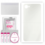 apgo MATTE Protective Skin Sticker for the back compatible with HTC Desire 12, Wrap Film, Hydrogel Film, Flexible, Soft TPU with positioning layer eas