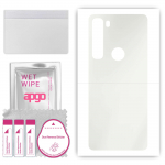 apgo MATTE Protective Skin Sticker for the back compatible with Motorola Edge, Wrap Film, Hydrogel Film, Flexible, Soft TPU with positioning layer eas