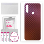 apgo skin sticker film foil vinyl for the BACK compatible with Oppo A8, scratch-resistant, easy to install - Carbon Chameleon CAKA5